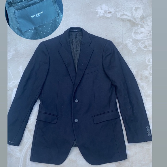 GIVENCHY Recent Men's 2-Button Cotton Knit Jacket/Blazer
